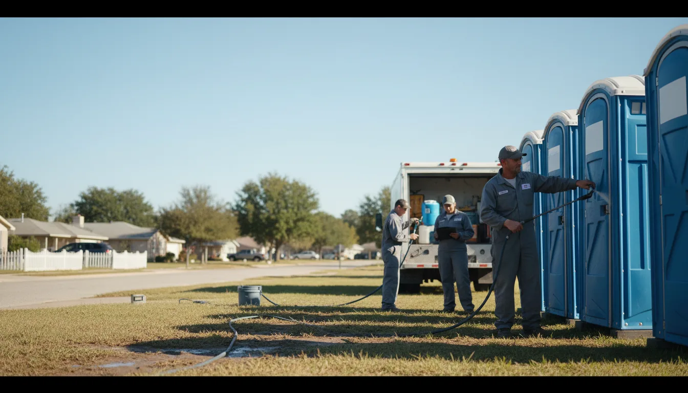 Long-Term Portable Toilet Rental in Monroe Center, IL near me